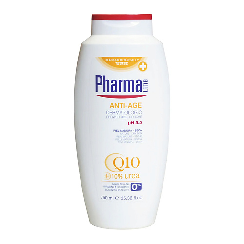 HERBAL Гель для душа антивозрастной с коэнзимом q10 Pharma Line Anti-Age Shower Gel Douche 750
