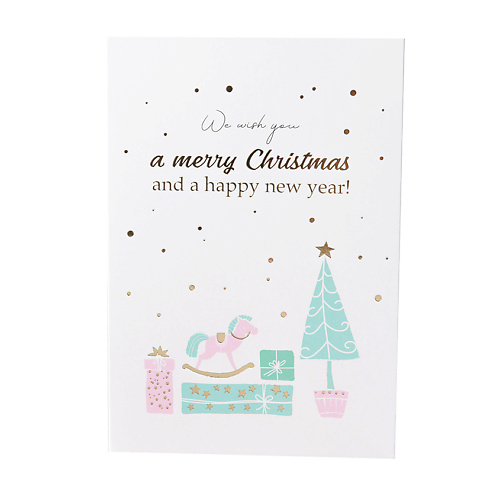 ЛЭТУАЛЬ Открытка «We wish you a merry Christmas»