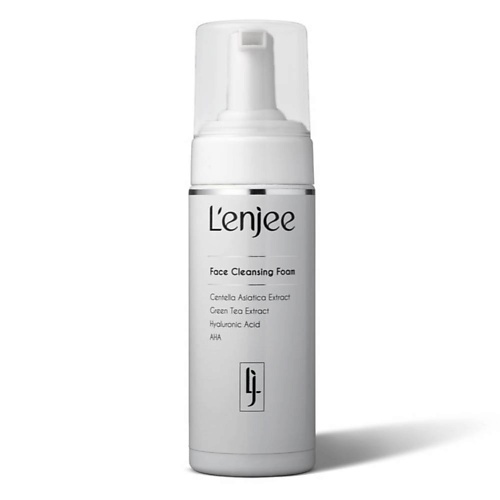 L'ENJEE Очищающая пенка для лица с гликолевой кислотой и зеленым чаем 150