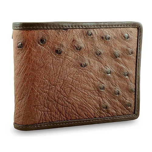 EXOTIC LEATHER GENUINE PREMIUM ACCESSORIES Модное мужское портмоне из натуральной кожи страуса
