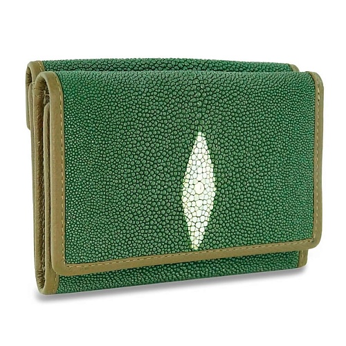 EXOTIC LEATHER GENUINE PREMIUM ACCESSORIES Стильный женский кошелек из кожи ската Mosart Custini