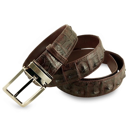 EXOTIC LEATHER GENUINE PREMIUM ACCESSORIES Удлиненный мужской ремень из крокодила