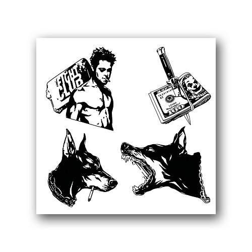 TATTS Переводная тату 10*10см (для взрослых и детей)