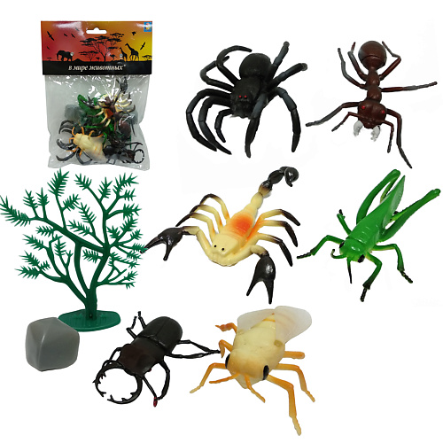1TOY Игровой набор В мире Животных Насекомые
