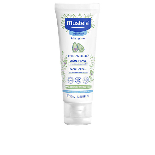 MUSTELA Увлажняющий крем для лица с экстрактом авокадо Hydra Bebe Facial Cream 40