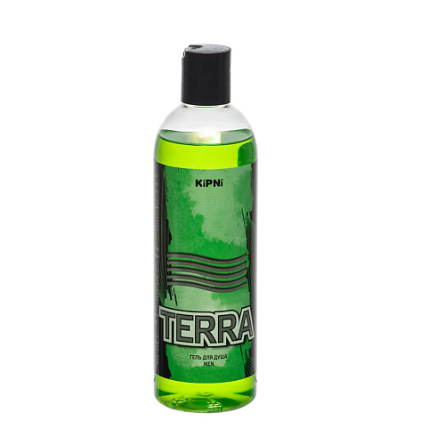 KIPNI Гель для душа (мужские ароматы) с крышкой диск-топ TERRA 375
