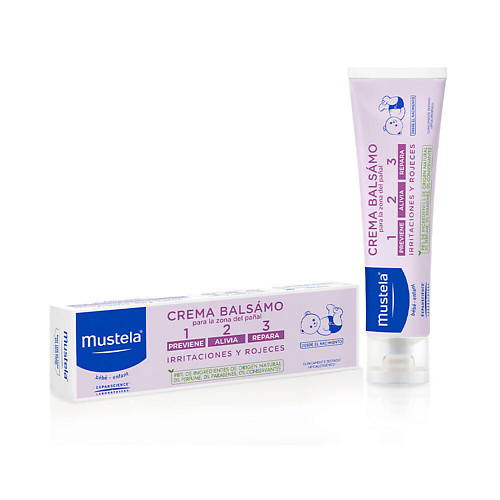MUSTELA Успокаивающий крем под подгузник 1 2 3 Vitamin Barrier Cream 50