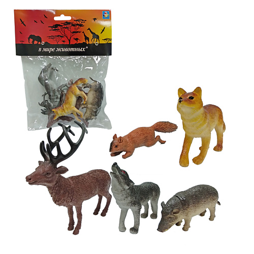 1TOY Игровой набор В мире Животных Дикие животные России