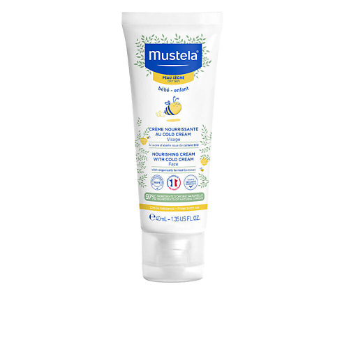 MUSTELA Питательный защитный крем для сухой детской кожи Nourishing Cream with Cold Cream 40