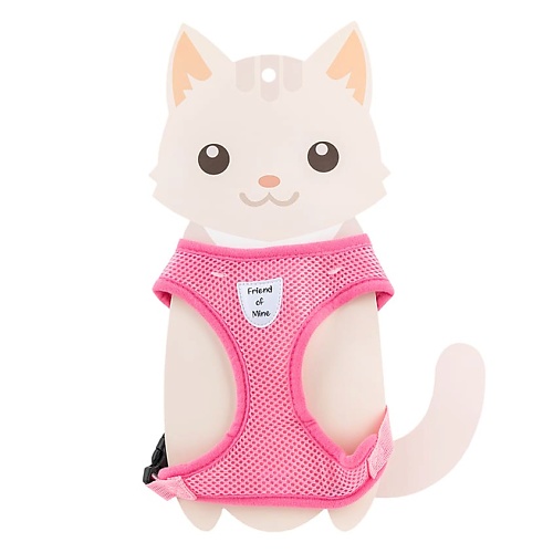 FRIEND OF MINE Шлейка и поводок для кошек и собак #FOM_mypinkresume