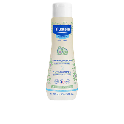MUSTELA Нежный детский шампунь с экстрактом авокадо Bebe Gentle Shampoo 200