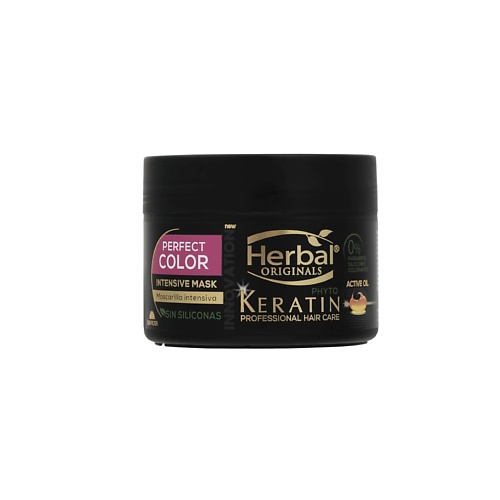 HERBAL Интенсивная маска фито-кератин Защита цвета окрашенных волос Keratin Professional Hair Care Intensive Mask 300