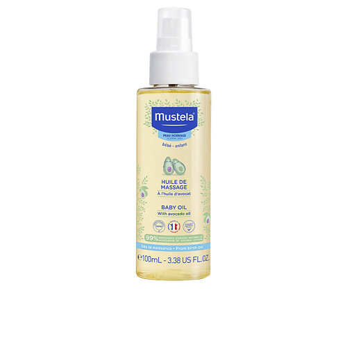 MUSTELA Натуральное массажное масло Baby Oil с авокадо 100