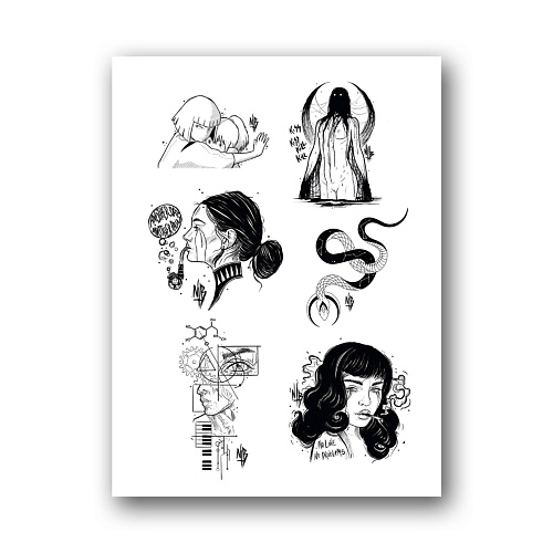 TATTS Переводная тату 10*15см (для взрослых и детей)