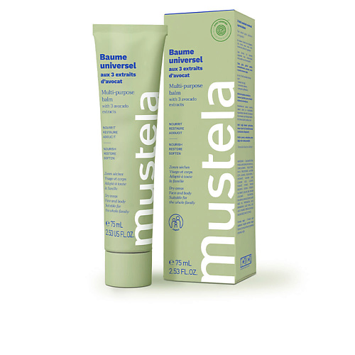 MUSTELA Натуральный смягчающий бальзам для очень сухой кожи Multi-Purpose Balm 75