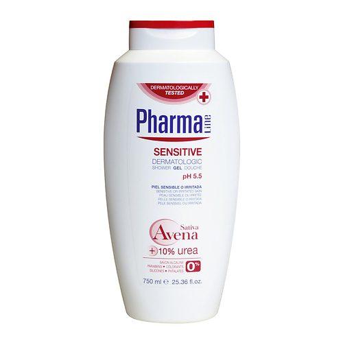 HERBAL Гель для душа для чувствительной кожи Pharma Line Sensitive Shower Gel Douche 750