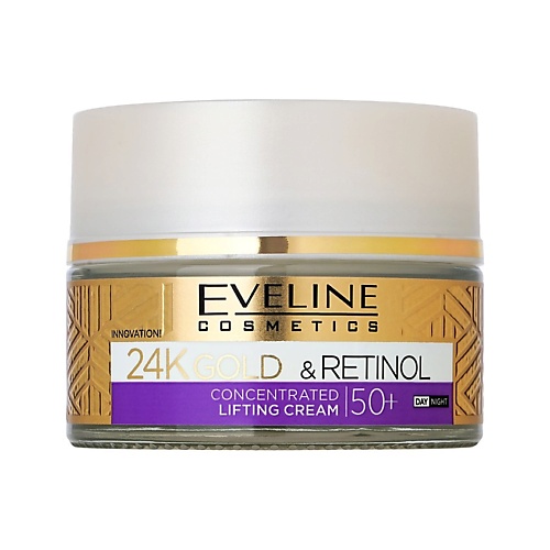 EVELINE Крем для лица 24K GOLD & RETINOL с ретинолом 50+ 50