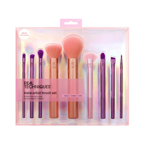 REAL TECHNIQUES Набор кистей для макияжа Insta Artist Brush Set
