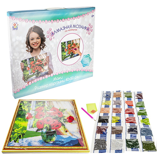 1TOY Алмазная мозаика Маки