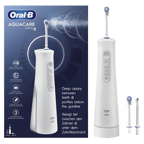 ORAL-B Беспроводной ирригатор для полости рта AquaCare 6 Pro-Expert