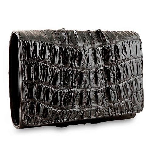 EXOTIC LEATHER GENUINE PREMIUM ACCESSORIES Женский фактурный крокодиловый кошелек с монетницей