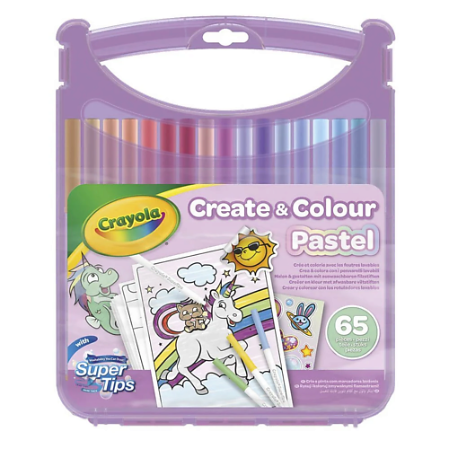 CRAYOLA Набор Create&Colour Pastel: Смываемые фломастеры
