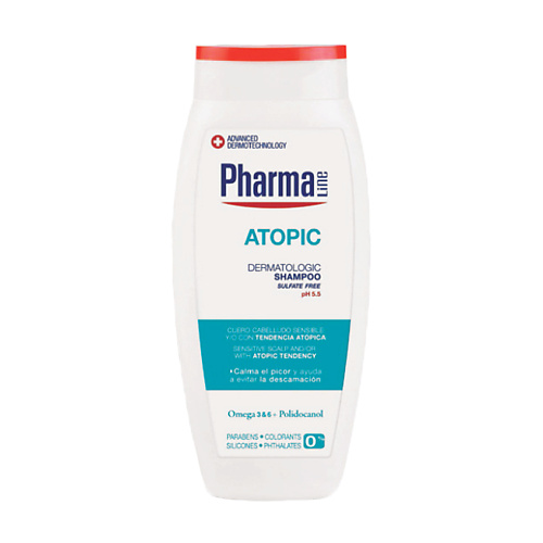HERBAL Шампунь гипоаллергенный для чувствительной кожи головы Pharma Line Atopic Shampoo 250
