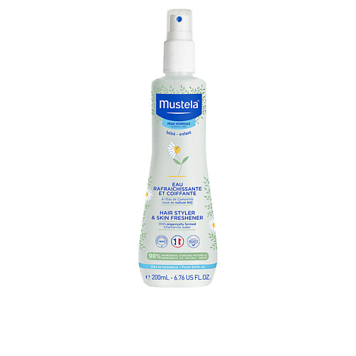 MUSTELA Освежающий спрей для волос и тела Hair Styler & Skin Freshener 200