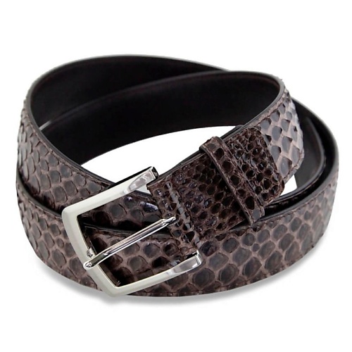 EXOTIC LEATHER GENUINE PREMIUM ACCESSORIES Мужской ремень из кожи питона с классической пряжкой
