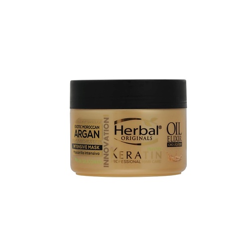 HERBAL Интенсивная маска фито-кератин Эликсир с маслом арганы Keratin Professional Hair Care Intensive Mask 300
