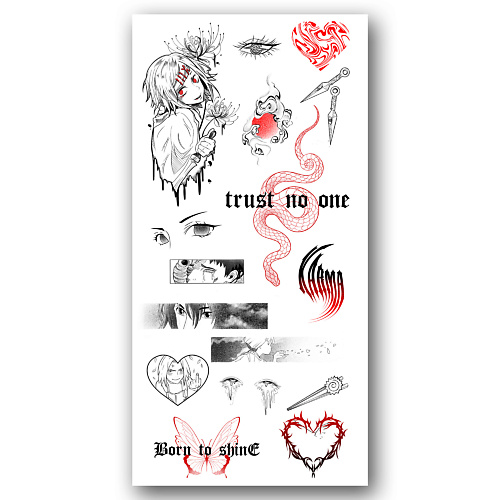 TATTS Переводная тату 10*21см (для взрослых и детей)