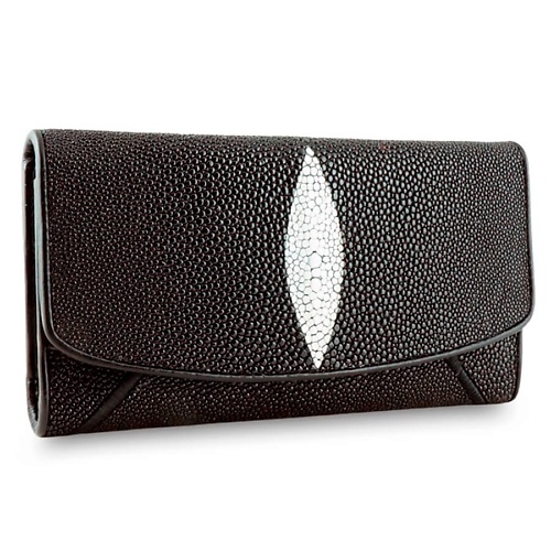 EXOTIC LEATHER GENUINE PREMIUM ACCESSORIES Элегантное женское портмоне из кожи морского ската