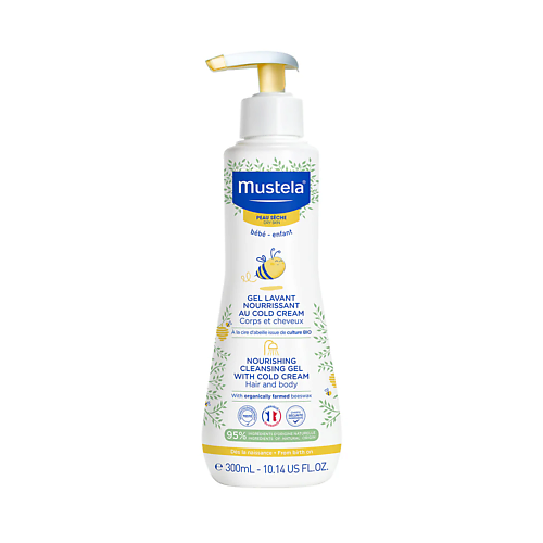 MUSTELA Питательный гель для купания Nourishing Clean sing Gel with Cold Cream 300