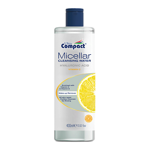 ULTRA COMPACT Вода мицеллярная для снятия макияжа с витамином С Micellar Cleansing Water Vitamin C 400