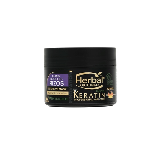 HERBAL Интенсивная маска фито-кератин Восстановление и питание вьющихся волос Keratin Professional Hair Care Intensive Mask 300