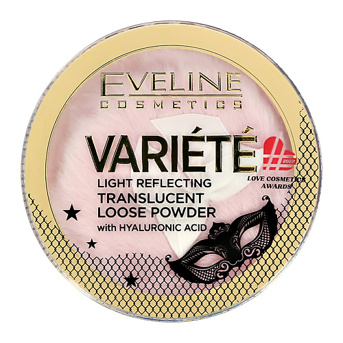 EVELINE Пудра рассыпчатая для лица VARIETE TRANSLUCENT LOOSE POWEDER светоотражающая прозрачная 6