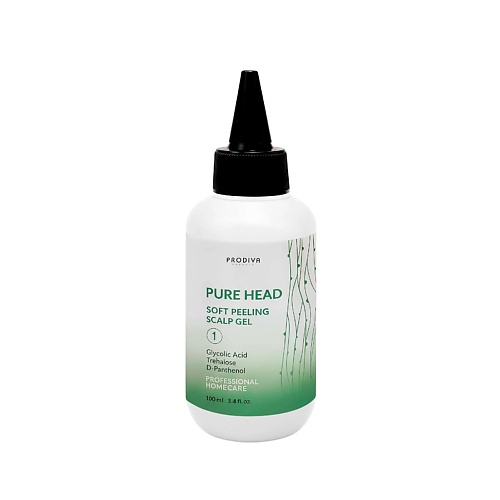 PRODIVA Кислотный пилинг для кожи головы от перхоти и жирности Pure Head Soft Peeling Scalp Gel 100