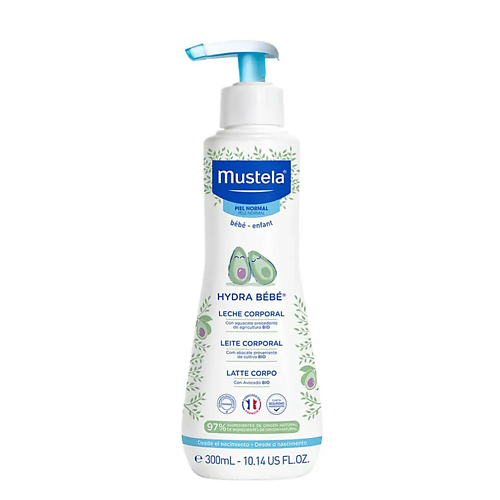 MUSTELA Увлажняющий лосьон для тела с авокадо Hydra Bebe 300