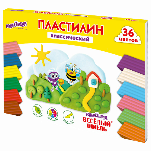 ЮНЛАНДИЯ Пластилин классический Весёлый шмель