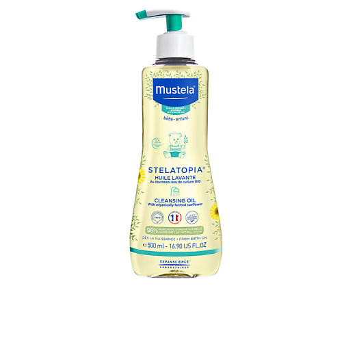 MUSTELA Масло для купания для младенцев с атопической кожей Stelatopia 500