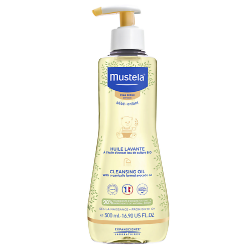 MUSTELA Гипоаллергенное очищающее масло для сухой кожи Cleansing Oil 500