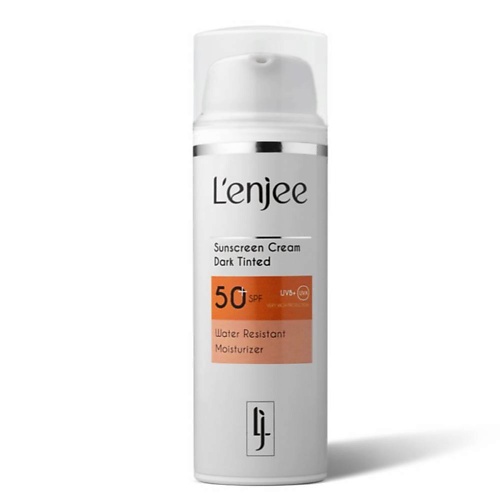 L'ENJEE Тонирующий увлажняющий солнцезащитный крем SPF 50 с ниацинамидом для смуглой кожи 50